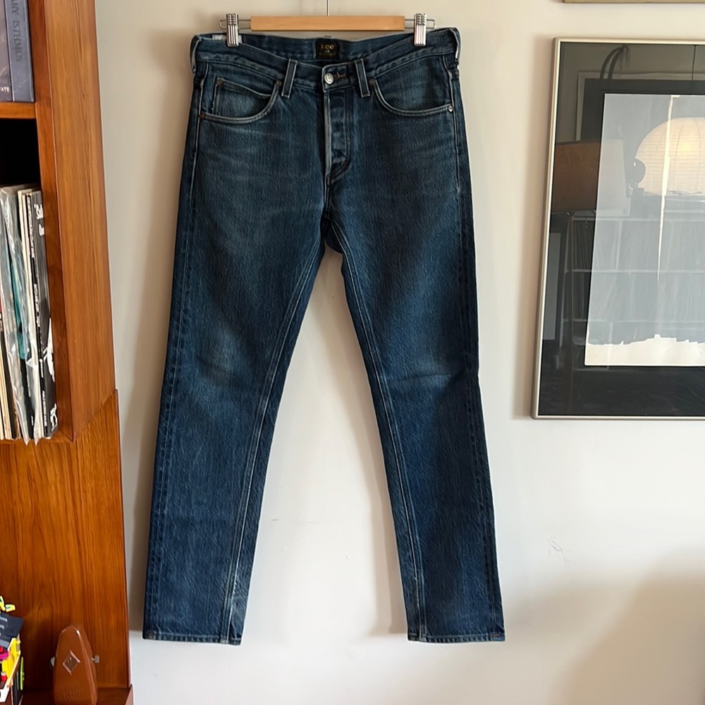 Lee 101S 16 oz Drill Denim double weft green selvedge line